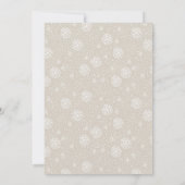 Goud & Wit Makend Geesten Helder Kerstmisfeest Kaart (Achterkant)