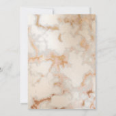 *~* Goud Wit Marmer Artistieke AR2 Huwelijk Kaart (Achterkant)