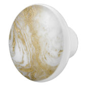 GOUD WIT MARMER CUSTOM KERAMISCHE KNOP (Rechts)