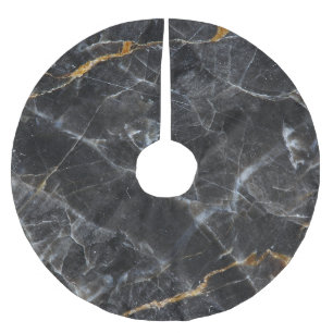 Goud Wit Marmeren Textuur Ontwerp Kerstboom Rok