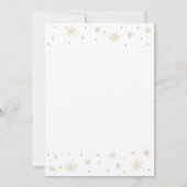 Goud & Wit | Moderne Chic 90ste Verjaardagsfeestje Kaart (Achterkant)