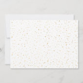 Goud & Wit Mooie Elegante Bruiloft Save The Date (Achterkant)