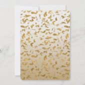 Goud Wit Ombre Dierenprint Verjaardag Kaart (Achterkant)