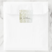 Goud Wit Ombre Liefde Peace Gift Label (Tas)
