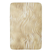 Goud Wit Ombre Zebra Badmat (Voorkant Verticaal)