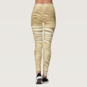 Goud Wit Ombre Zebra Leggings (Achterkant)