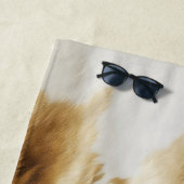 Goud Wit Western Koeienhuid Strandlaken (In situ)