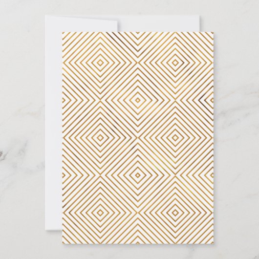 Goud Wit Wij Doen Nog Typografie Jubileum Kaart (Achterkant)