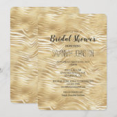 Goud Wit Zebra Print vrijgezellenfeest Kaart (Voorkant / Achterkant)