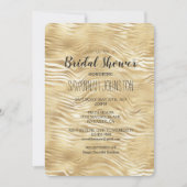 Goud Wit Zebra Print vrijgezellenfeest Kaart (Voorkant)