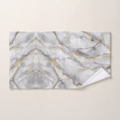 Goud Wit Zilver Marmer Handdoek (Handdoek)