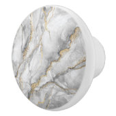 Goud Wit Zilver Marmer Keramische Knop (Rechts)