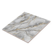 Goud Wit Zilver Marmer  Tegeltje (Zijkant)