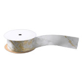 Goud witmarmer-bruiloft satijnen lint (Spoel)