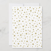Goud Witte 50ste Jubileum Uitnodiging (Achterkant)