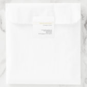 Goud & Witte Advocaat Consultant Professional Vierkante Sticker (Tas)