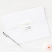 Goud & Witte Advocaat Consultant Professional Vierkante Sticker (Envelop)