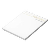 Goud & Witte Advocaat Juridisch Beroep Notitieblok (Linkerzijde)