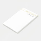 Goud & Witte Advocaat Juridisch Beroep Post-it® Notes (Schuin)