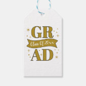 Goud & Witte Afsluitingsfeest Cadeaulabel (Voorkant)