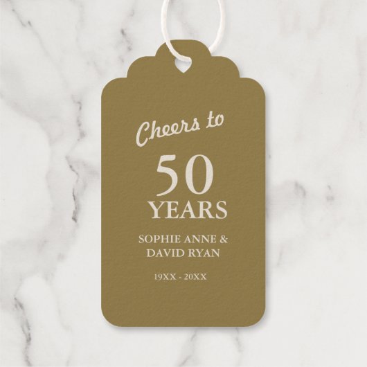 Goud Witte Art Deco Sweet Sixteen Verjaardag Cadeaulabels (Achterkant)