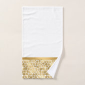 GOUD WITTE DIERENBEELDKAMER BAD HANDDOEK (Handdoek)
