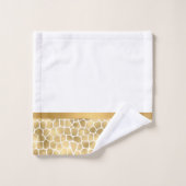 GOUD WITTE DIERENBEELDKAMER BAD HANDDOEK (Wasdoekje)