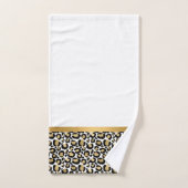 GOUD WITTE DIERLIJKE LEOPARD BATHROOM-REEKS BAD HANDDOEK (Handdoek)