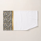GOUD WITTE DIERLIJKE LEOPARD BATHROOM-REEKS BAD HANDDOEK (Handdoek)