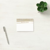 Goud Witte Glans Glam Trendige Persoonlijke Post-it® Notes (Kantoor)