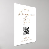 Goud Witte Honeymoon Fonds Bruiloft Folie Afdrukken (Laagn)