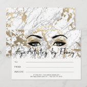Goud Witte Marmer Make-up Schoonheid Certificaat E (Voorkant / Achterkant)