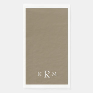 Goud & Witte Monogram Servet