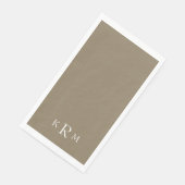 Goud & Witte Monogram Servet (Hoek)