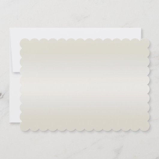 Goud  witte parels Bewaar de datum Kaart (Achterkant)