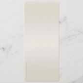 Goud  Witte Parels Menu (Achterkant)