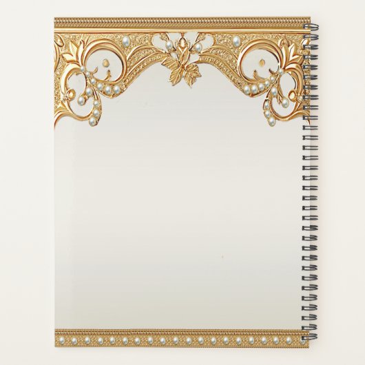 Goud  Witte Parels Planner (Achterkant)