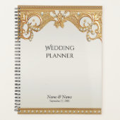 Goud  Witte Parels Planner (Voorkant)