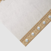 Goud  witte parels Tissue Paper Tissuepapier (Detail)