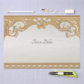 Goud  witte parels Tissue Paper Tissuepapier (Craft)