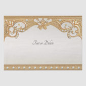 Goud witte parels Tissue Paper Tissuepapier (Voorkant)