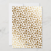 Goud Witte Passen getrouwd Foto Feestdagenkaart (Achterkant)