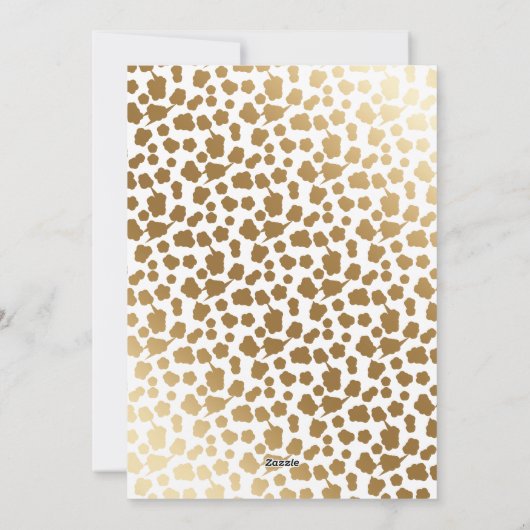 Goud Witte Passen getrouwd Foto Feestdagenkaart (Achterkant)