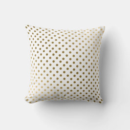 Goud & Witte Polka stippen Modern geometrisch patr Kussen