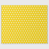 Goud | Witte Stippen Cadeaupapier (Vlak)