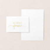 Goud, word jij mijn bruidegom trouwdag Kaart (Display)