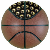 Goud Yin Yang op zwart Basketbal (Rechts)