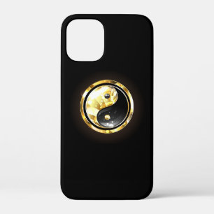 Goud Yin Yang op zwart Case-Mate iPhone Case