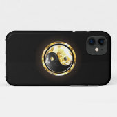 Goud Yin Yang op zwart Case-Mate iPhone Case (Achterkant (horizontaal))