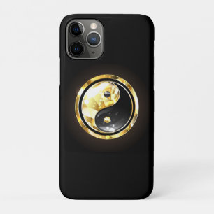 Goud Yin Yang op zwart Case-Mate iPhone Case